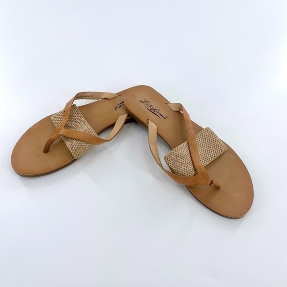 Lucky Brand Tan Gold Sandals Size 5.5 M - Picture 3 of 8